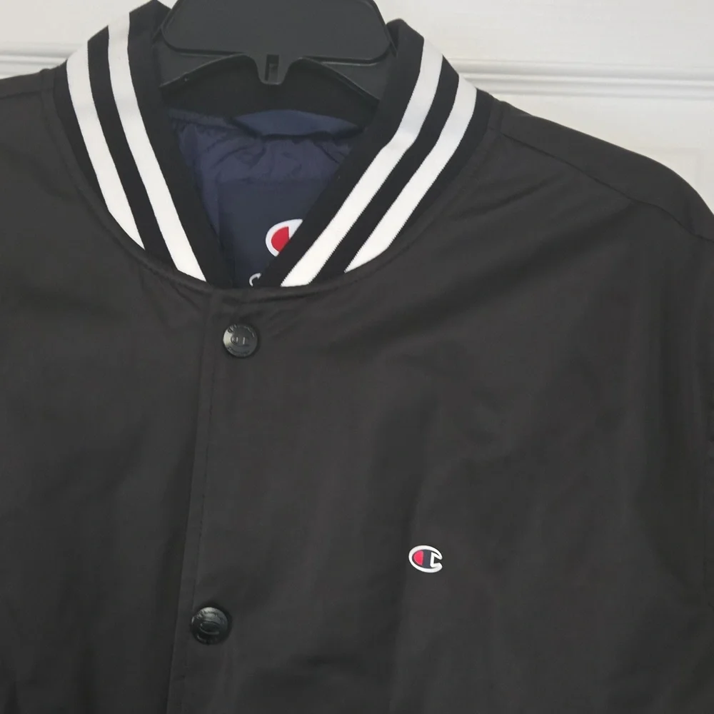 Champion Black and White Bomber Jacket - Picture 2 of 6